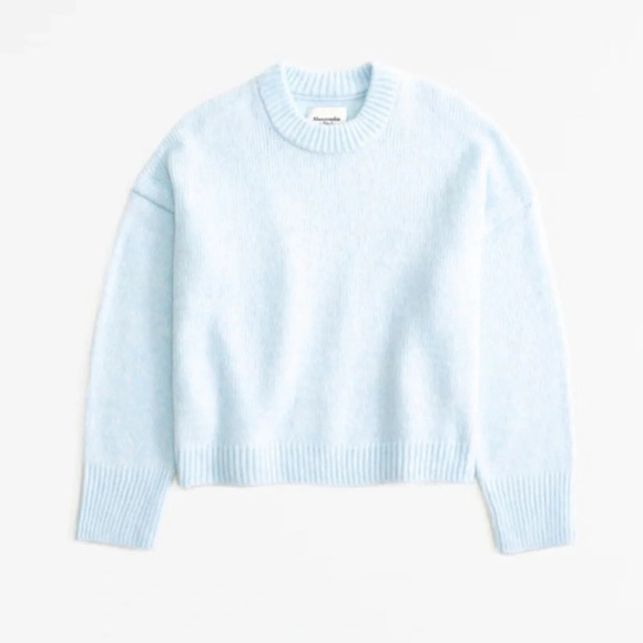 Abercrombie & Fitch Sweaters - Abercrombie Baby Blue Fuzzy Sweater | XXS | NWT | Soft & Cozy